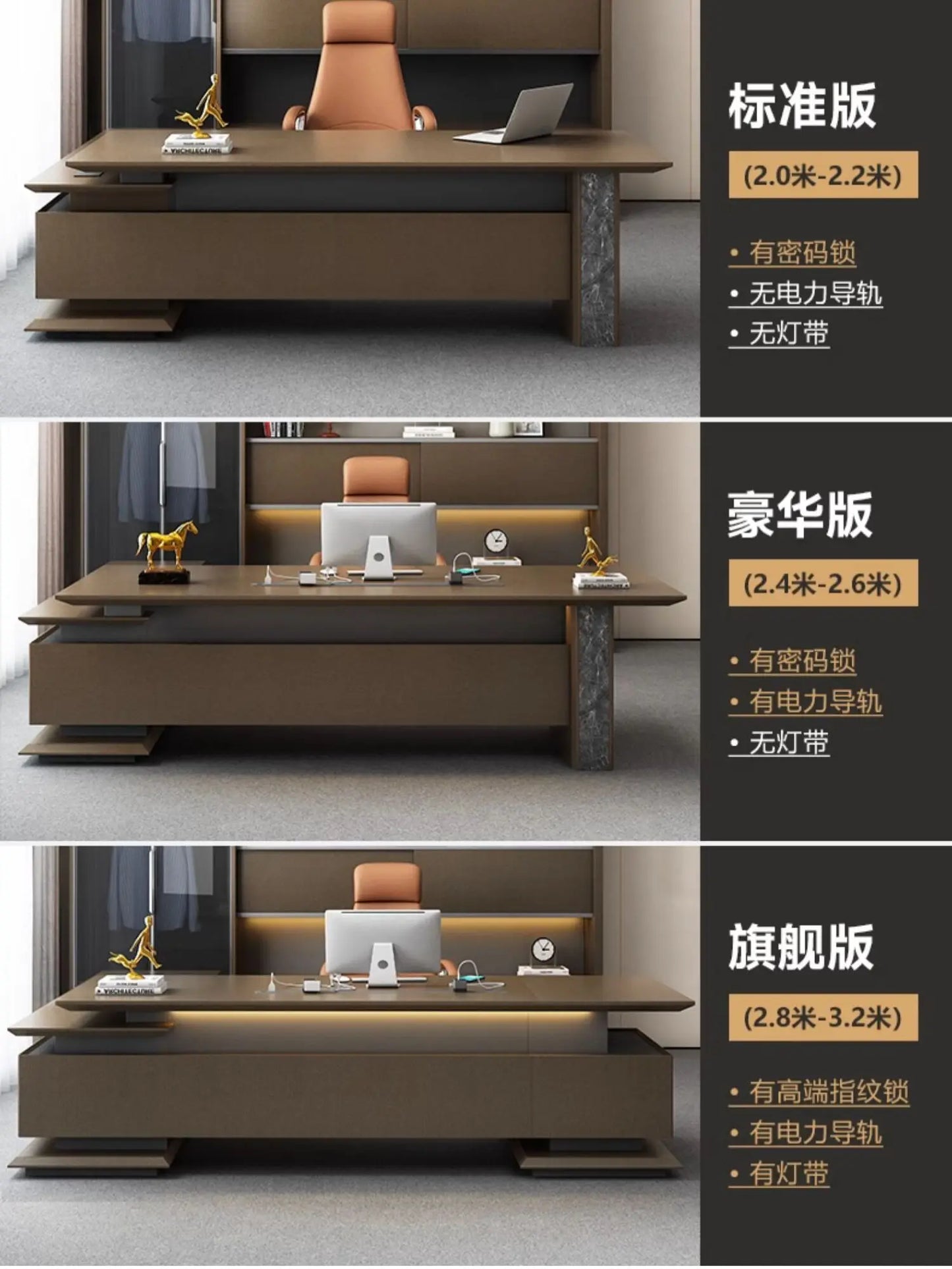 Luxury Desk Simple Modern President Work Chairman Office Desk L-shaped Table Computer Mesa De Escritorio Office Furniture KMOD