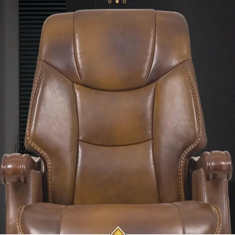 Leather Comfy Office Chairs Recliner Executive  Rolling Comfortable Gaming Chair Work Sillas Luxury Furniture