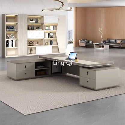 High Quality Executive Office Desk Makeup Storage Light Luxury Unique Computer Desks Study Floor Bureau Meuble Home Furniture