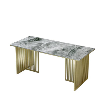 Light Luxury Italian Dining Table Modern And Minimalist Rock Panel Household Dining Table And Chair Muebles Kitchen Furniture