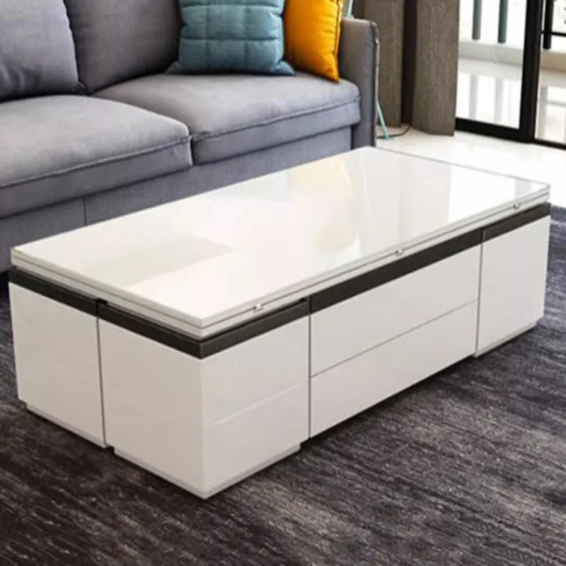 Living Room Luxury Coffee Table Trau Sofa Black Mesa Lateral Mobile Coffe Table Modern White Kaffee Tische Home Furniture