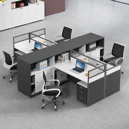 1 to 8 Person Office partition desk Staff table Cubicle workstation desk set commercial office furniture executive office table