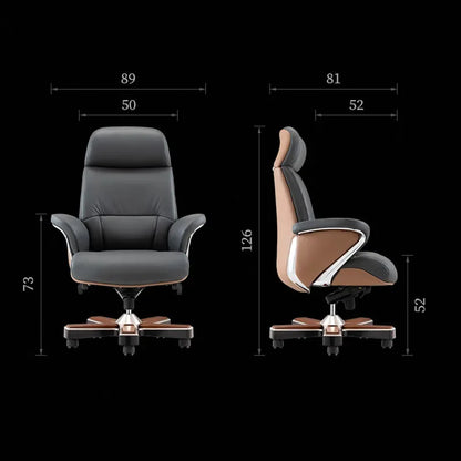 Leather Office Chair Free Shipping Black Designer Nordic Office Chair Back Support Lounge Home Silla Oficina Computer Armchair