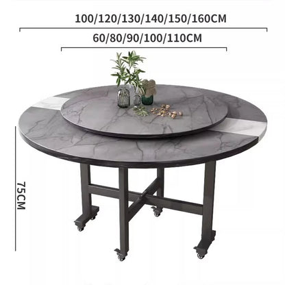 Service Living Room Dining Table Set Console Coffee Round Dining Table Set Modern Multifunctional Comedor Home Furniture HY