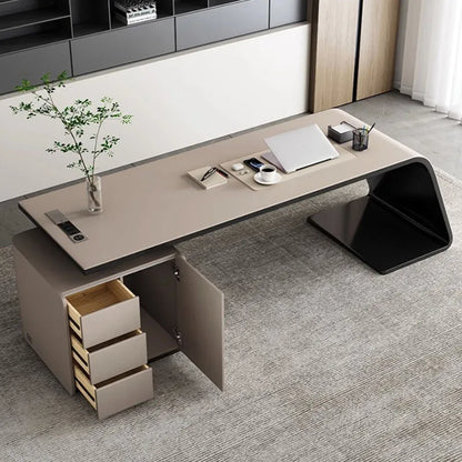 L Shaped Organizers Office Desk Executive Floor Modern European Computer Desks Writing Supplies Mesa De Escritorio Furniture