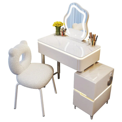 Desk Make Up Dressing Table Mirror Bedroom Organizer Bedside Vanity Chair Mobile White Tocador Para Dormitorio Home Furniture