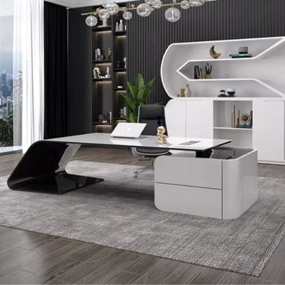 Executive Storage Office Desks Boss Workstation Minimalist Designer L Shaped Office Desk Modern Mesas De Escritorio Furnitures