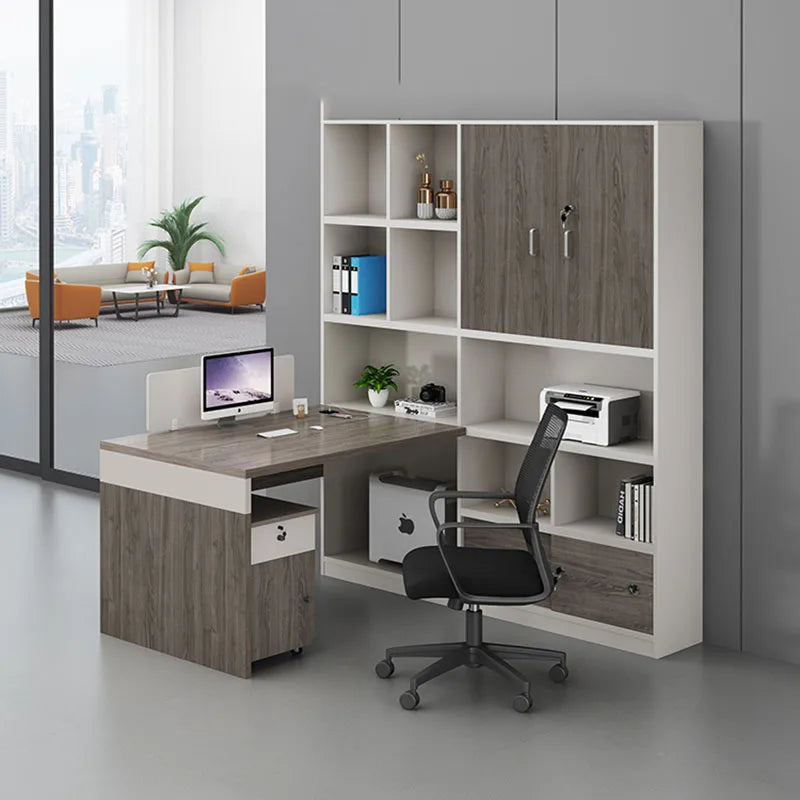 Study Conference Office Desk Corner Executive Cheap Modern Storage Monitor Office Desk Writing Table Ordinateur Furniture HDH