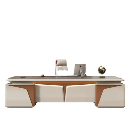 Study Retro Office Desk Reception L Shaped Shelf Executive School Computer Desks Writing Luxury Mesa Escritorio Modern Furniture