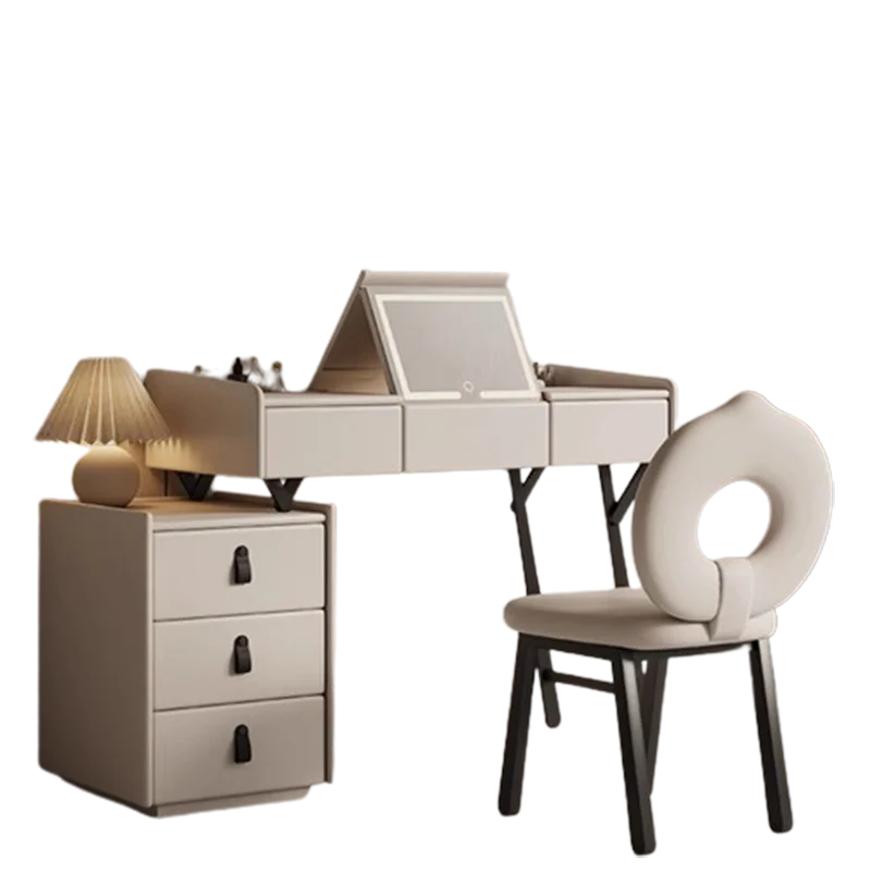 Master Nordic Dresser Table Vanity Mirror Unique Makeup Drawers Dressing Table Modern Storage Tocador Mueble Maquillaje Decor