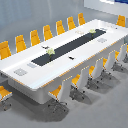 Baked conference table simple modern conference room negotiation table and chair combination