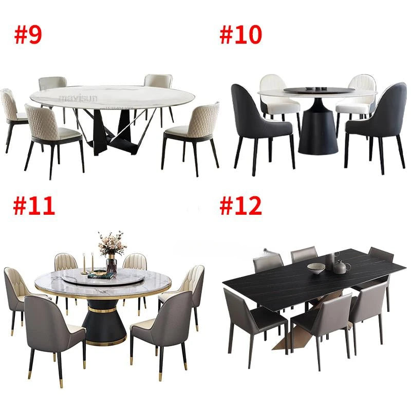 Luxury Dining Table And Chairs Customize Tabletop Kitchen Furniture 24 Dining Table Sets Minimalist Dining Table With 6 Seats