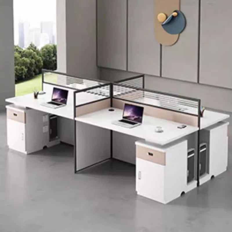 Executive Supplies Office Desk Drawers Standing European Floor Computer Desks Bookshelf Setup Escritorios De Ordenador Furniture