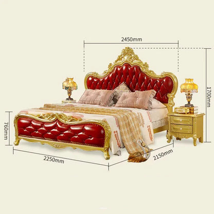 Bedroom Modern Beds Vintage Multifonction Luxury Lounge Bed Wooden Headboard Frame Double Camas De Dormitorio Hotel Furniture