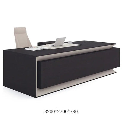 High-End Luxury Furniture Wooden L Shape CEO Office Desk Muebles Executive Office Table