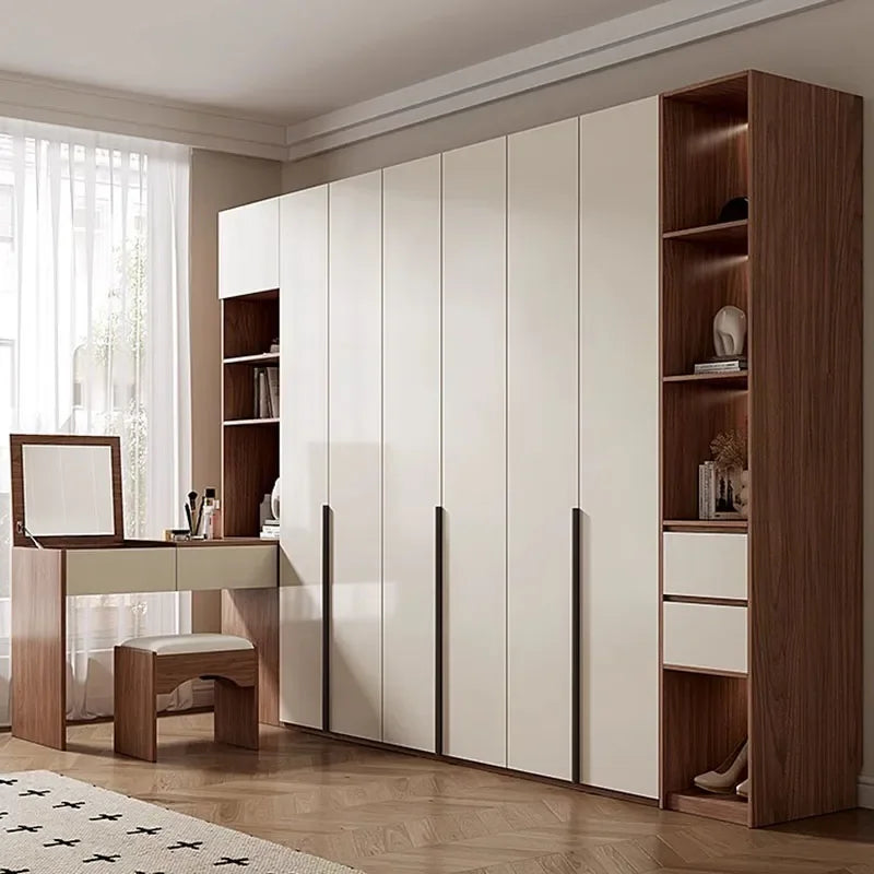 Luxurious Dressing Table Wardrobe Wooden Organizer Bedroom Wardrobe Storage Multifunction Armario Multiuso Home Furniture