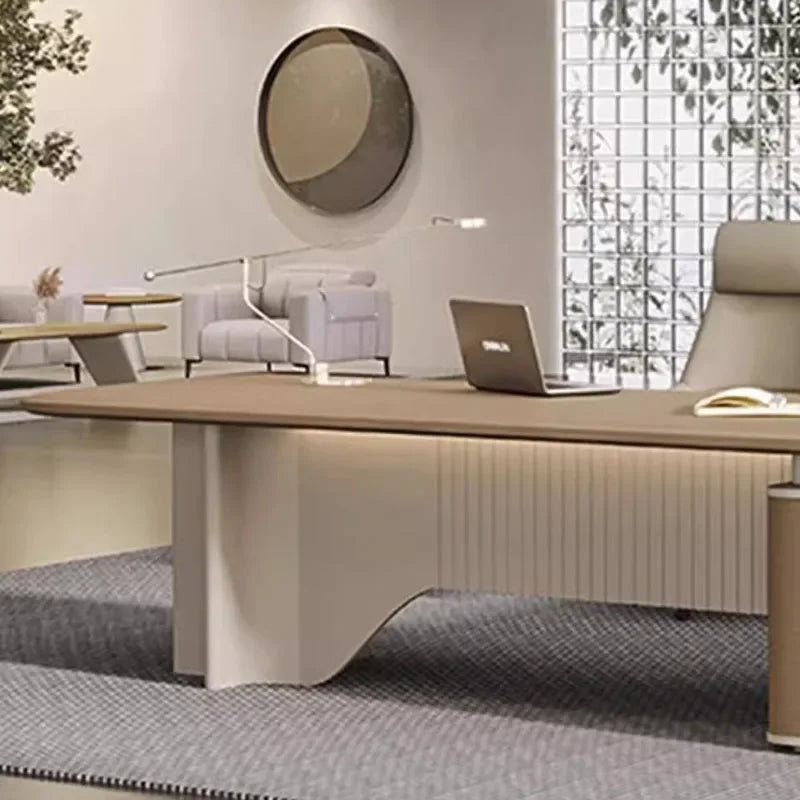 Executive Supplies Office Desk Modern Reception Luxury L Shaped Computer Desks Organizers Standing Mesa De Escritorio Furniture