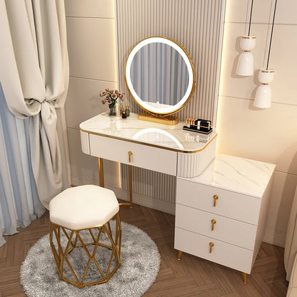 Drawer Storage Dressing Table Luxury Nordic Style Girls Makeup Dressing Table Bedroom Modern Tocador Maquillaje Furniture