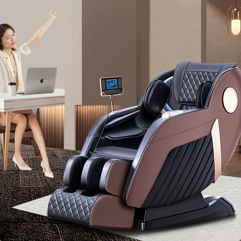 Luxury Electric Leisure Massage Chair Zero Gravity Intelligent Full Body Multi-Function Bluetooth Music U-Shaped Pillow+Shortcut