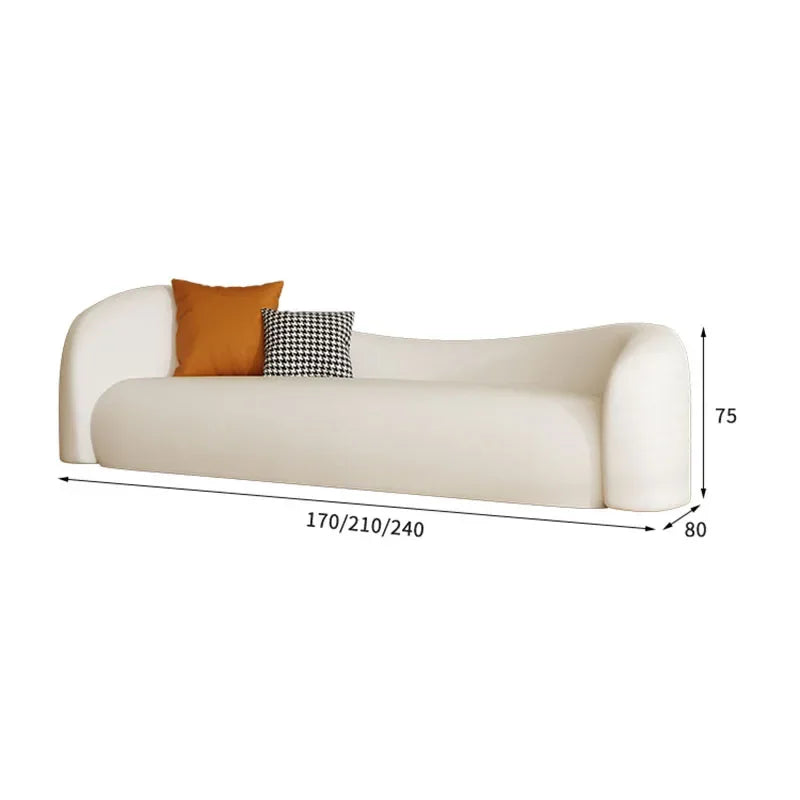 Sofares Modern Sofa Bed Lazy Floor Couch Daybed Curved Sofa Accent Luxury Articulos Para El Hogar Lounge Suites Home Furniture