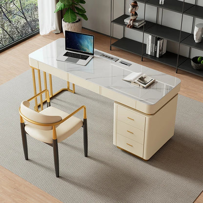 Stand Up Luxury Desk Table Workbench Drawers Executive Office Laptop Desk Table Corner Table Pour Ordinateur Home Furniture