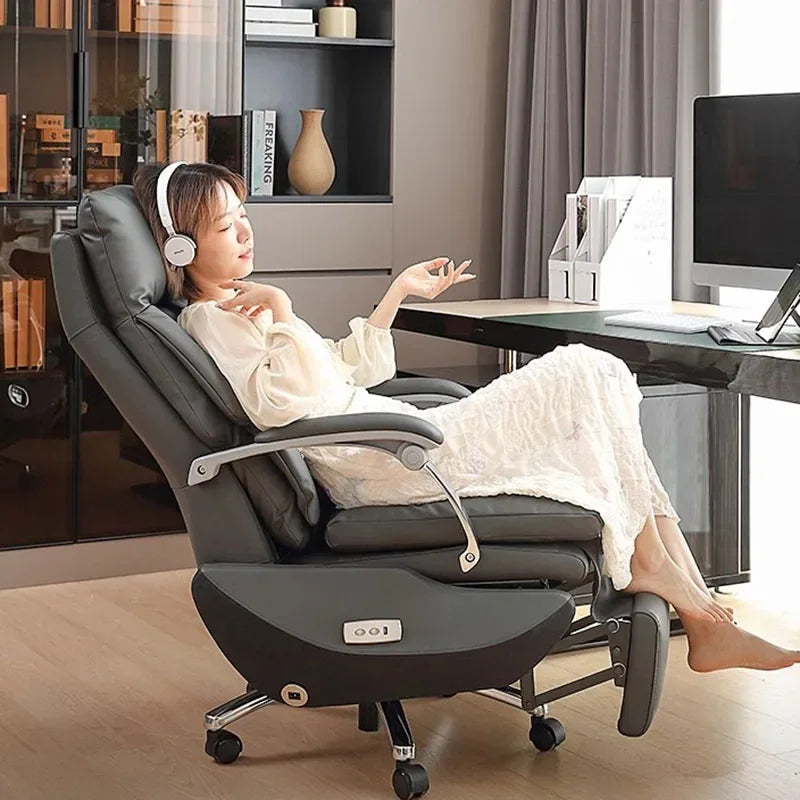 Vanity Ergonomic Office Chair Swivel Computer Comfortable Study Chair Home Office Rolling Chaise De Bureaux Office Furniture