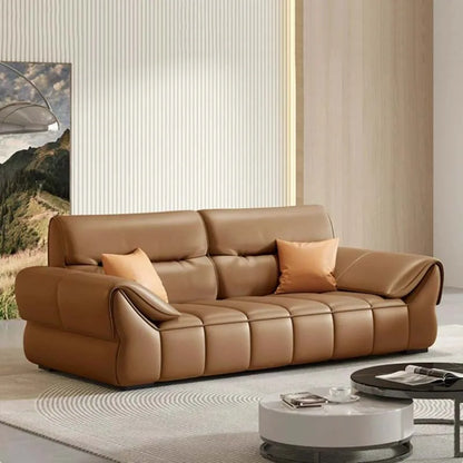 Nordic Minimalist Sofa Genuine Leather Luxury Modern Modular Sofa Living Room Lounge Kanapy I Sofy Do Salony Home Decor