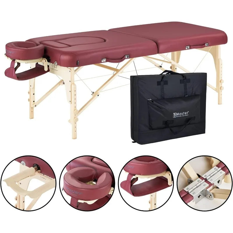 30'' Eva Portable Pregnancy Massage Table for Female Clients and Obese Individuals, Spa Salon Facial Bed