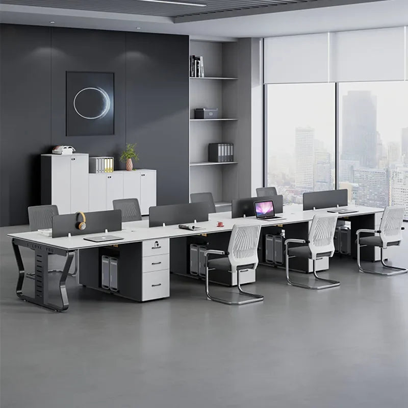 Corner Executive Office Desk Study Drawers Gaming Workbench Desktop Cheap Office Desk Modern Scrivania Angolare Furniture HDH