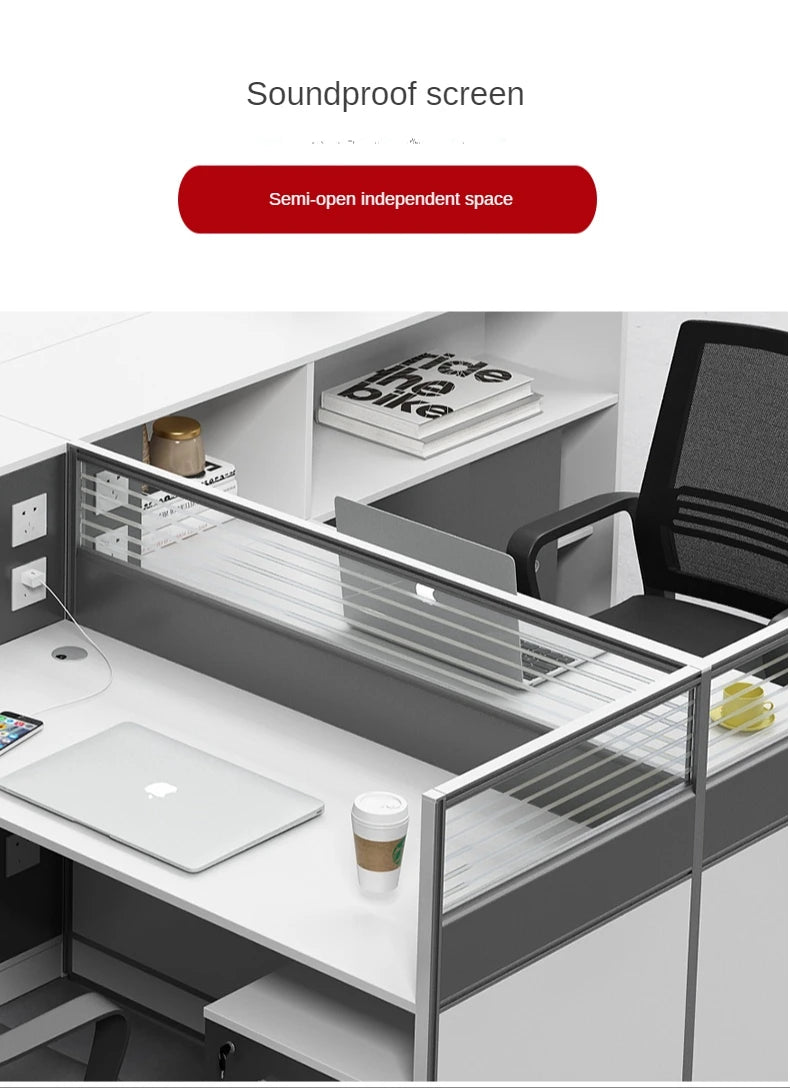 Bureau de travail Staff office partition desk cubicle workstation commercial Office Furniture modular office table and chair set