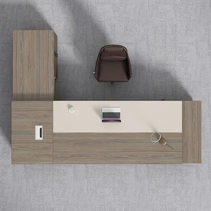 Luxury Executive Office Desks Working Standing Mobile Wooden Office Desks Modern Computer Scrivania Angolare Home Decorations