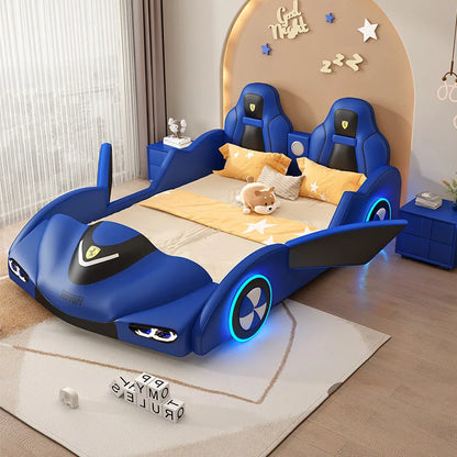 Master Car Aesthetic Bed Bases Kids Frames Nordic Luxury Modern Car Double Bed King Size Queen Cama Box Casal Room Furniture