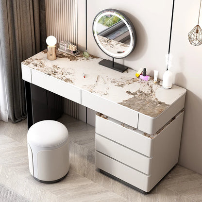 Luxury Drawers Dressing Table Mirror White Bed Side Cosmetic Vanity Table Room Nordic Coiffeuse Chambre Femme Room Furniture