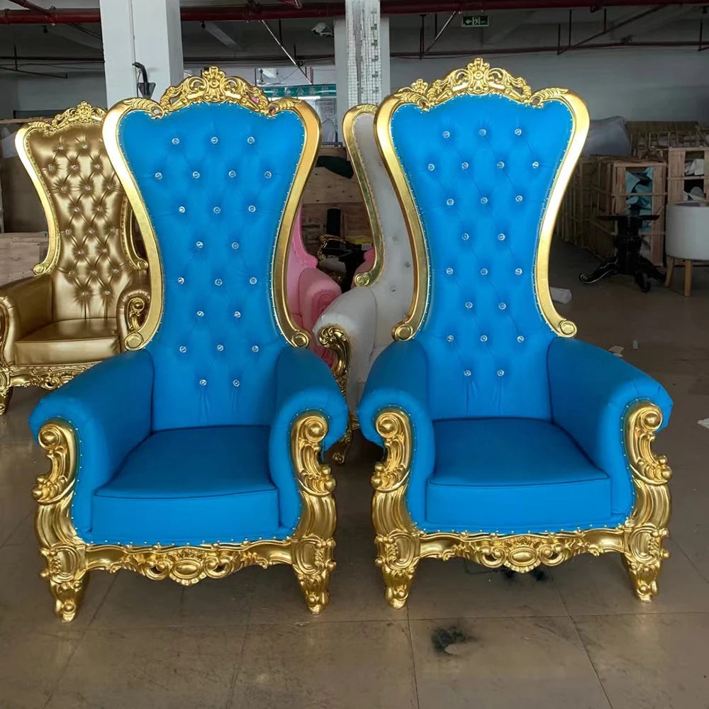 Black Leather Wedding Chairs For Wedding Luxury King Royal Throne Chair Banquet Events