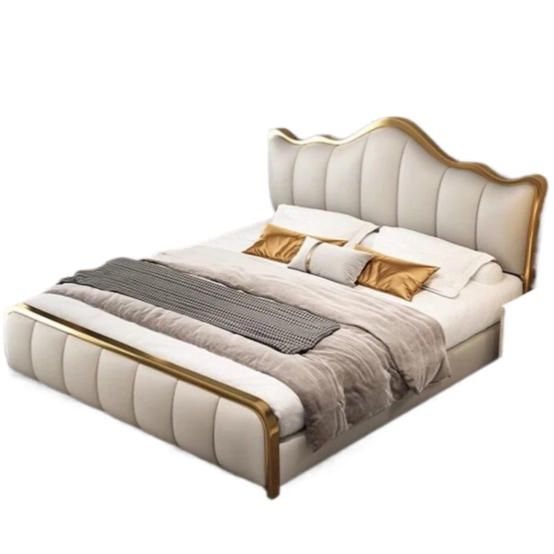 Lazy Luxury Double Bed Modern Fancy Boys Full Size Double Bed Children Wood Cama Elastica Pula Pula Set Furniture Complete