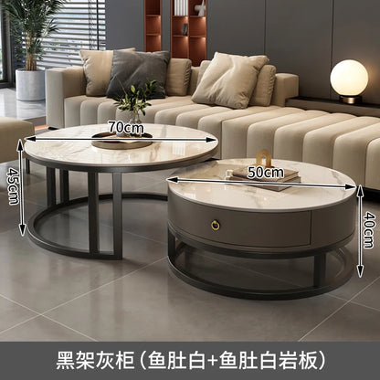 Luxury Dining Table Living Room Cabinets Desk Stand Round Coffee Dining Table Console Tavolini Da Salotto Home Furniture