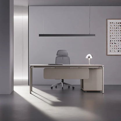 Luxury Work Office Desk Simple Modern White Executive Single President Manager Desk Computer Mesa Office Furniture Executive