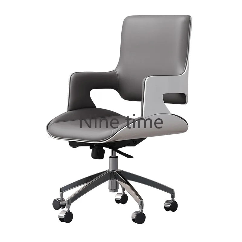 Swivel Leather Office Chairs Armchair Mobile Boss Massage Clients Computer Chair Designer Salon Sillas De Oficina Furnitures