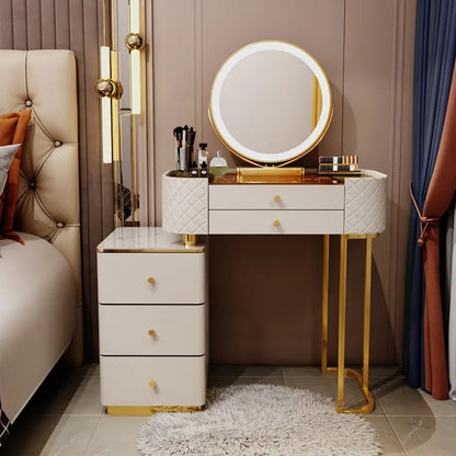 Closet Organizer Vanity Table Living Storage Salon Mobile Mirror Small Vanity Table Hotel Meubles De Chambre Dresser Furniture