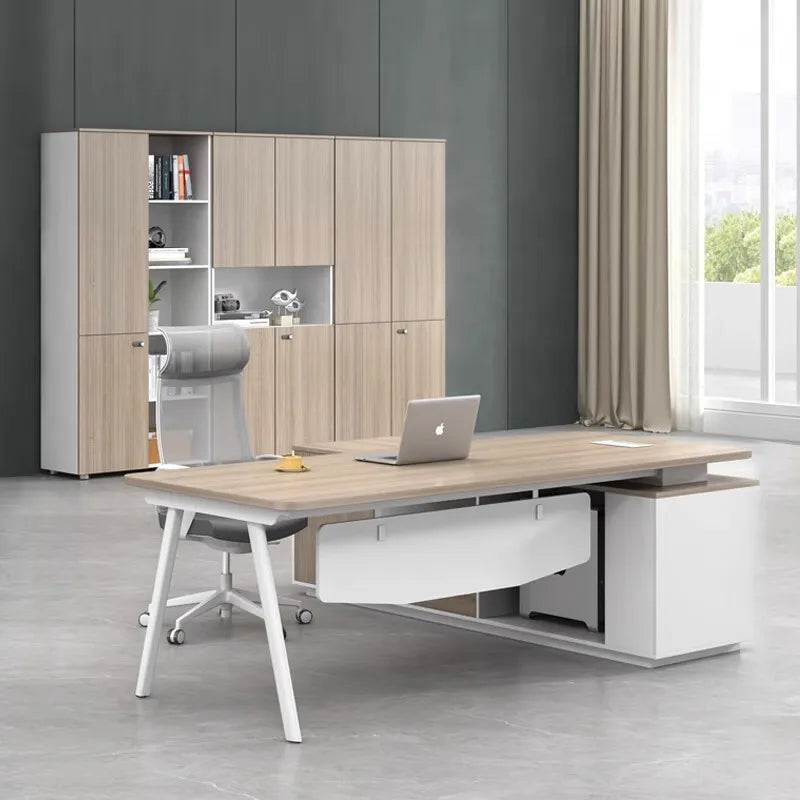 Shelves Meeting Office Desk Gaming Minimalist Corner Modern Office Desk Work Ergonomic Executive Mesa De Escritorio Furnitures