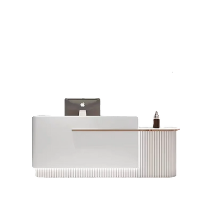 White Counter Reception Desks Beauty Salon Church Shop Pulpit Reception Desks Commercial Bureau Meuble Office Desk Furniture