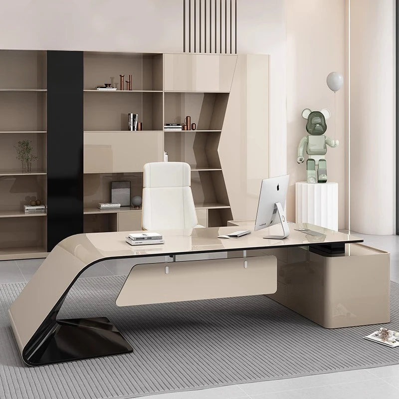 Modern Luxury Office Desks Standing Organiser Executive Laptop Computer Desks Pc Drawers Escritorio Oficina Office Furniture