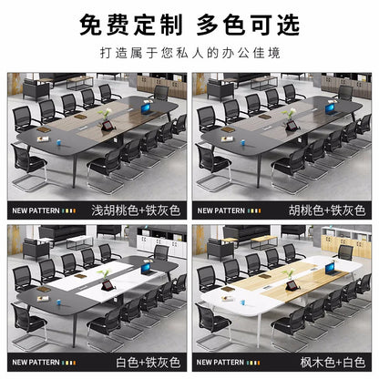 Office meeting desk long desk simple modern conference room training desk small negotiation table chair combination