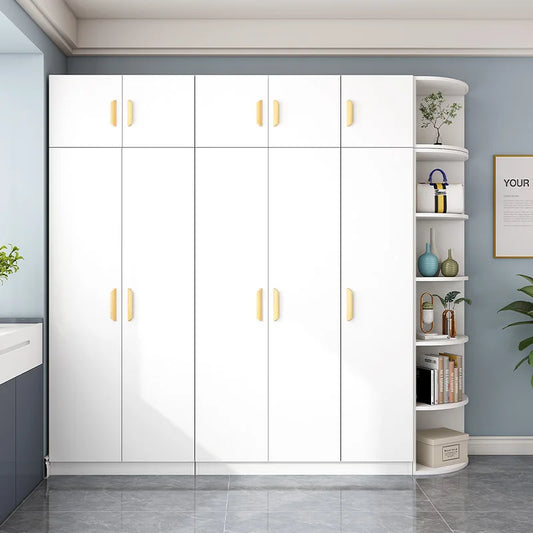 Luxury White Wardrobes Storage Hanging Room Organization Wardrobe Bedroom Wooden Ropero Armable De Ropa Home Furniture