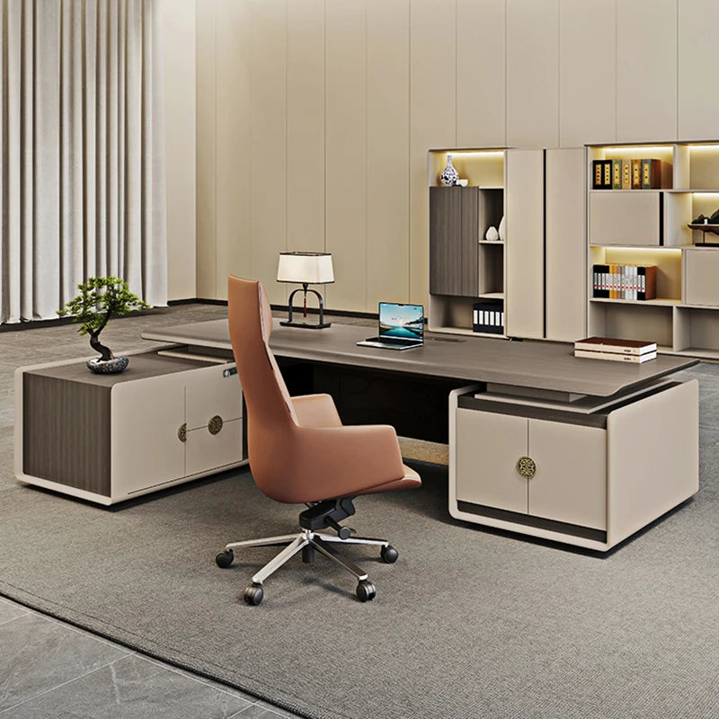 Bureau Study Office Desks Reception Computer Wooden Conference Office Desks Executive Luxury Scrivania Ufficio Lavoro Furnitures