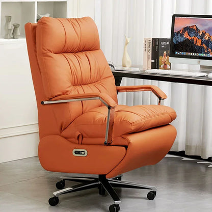 Adjustable Handle Neck Support Office Chair Modern Comfort Leather Professional Work Chair Schoolboy