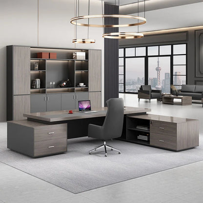 Computer Writing Office Desk Drawers Luxury Boss Workstation Desktop Executive Office Desks Corner Escritorio Modern Furniture