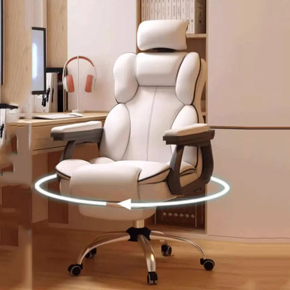 Fancy Luxairy Executive Office Chair Nordic Design Gaming Computer Office Chair White Modern Sillas De Oficina Salon Furniture