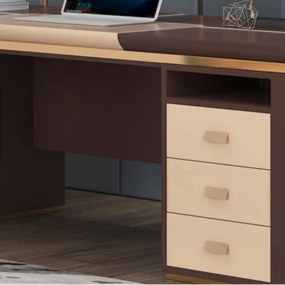 Stand Wooden Desk Table Boss Desktop Workstation Executive Office Desk Luxury Writing Escritorio Oficina Modern Furniture