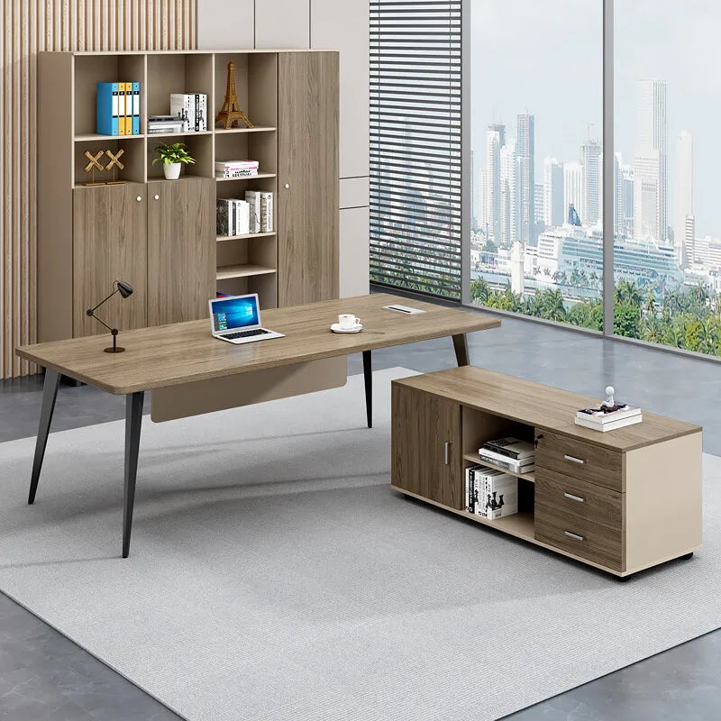 Standing Organization Office Desks Writing Monitor Wood Gaming Executive Office Table Modern Tavolo Da Lavoro Luxury Furnitures